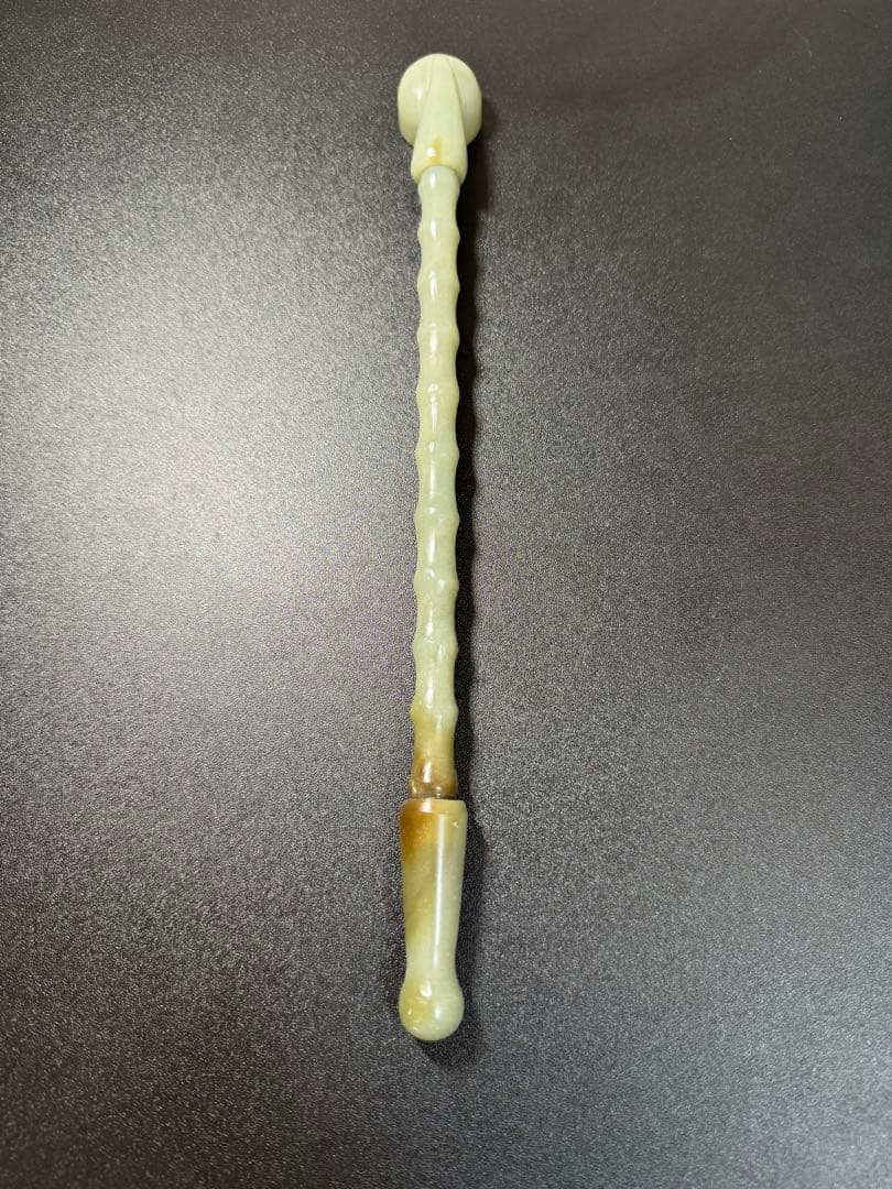 清時代 大型 和田玉 煙嘴 中国古代 喫煙具 玉器 本玉 和田玉 時代物 お守り
