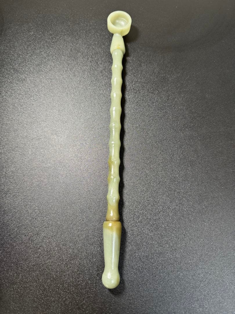 清時代 大型 和田玉 煙嘴 中国古代 喫煙具 玉器 本玉 和田玉 時代物 お守り
