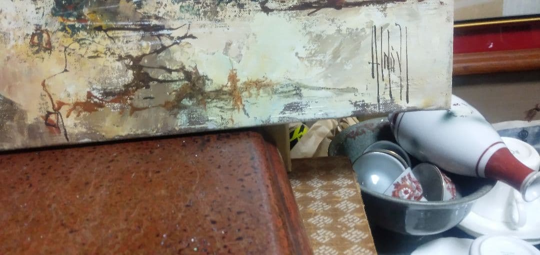 F12号直筆油絵ですサインはありますが読めないです