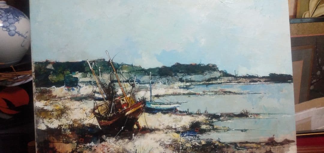 F12号直筆油絵ですサインはありますが読めないです