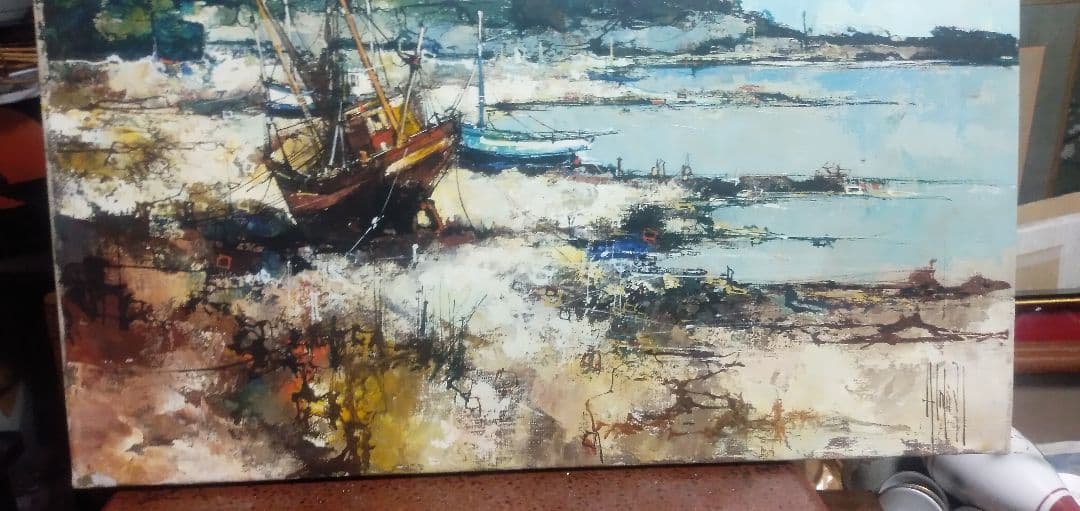 F12号直筆油絵ですサインはありますが読めないです