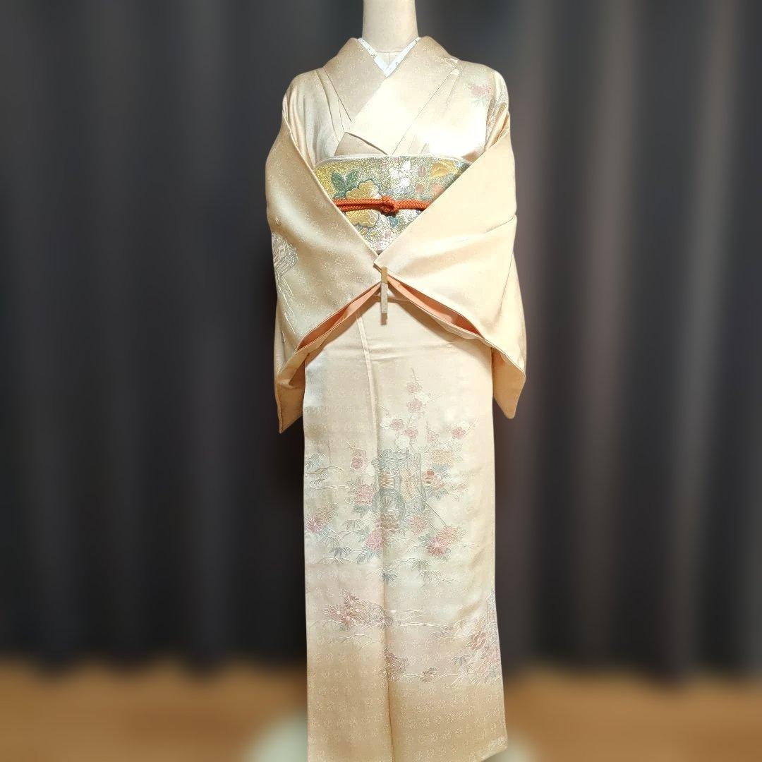 訪問着フルセット 刺繍 しつけ糸付き