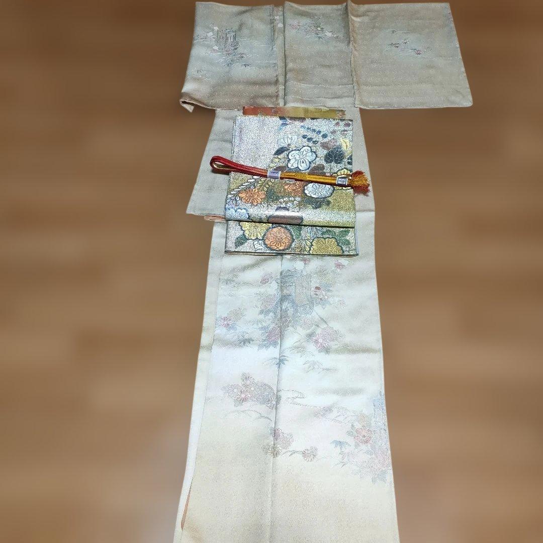 訪問着フルセット 刺繍 しつけ糸付き