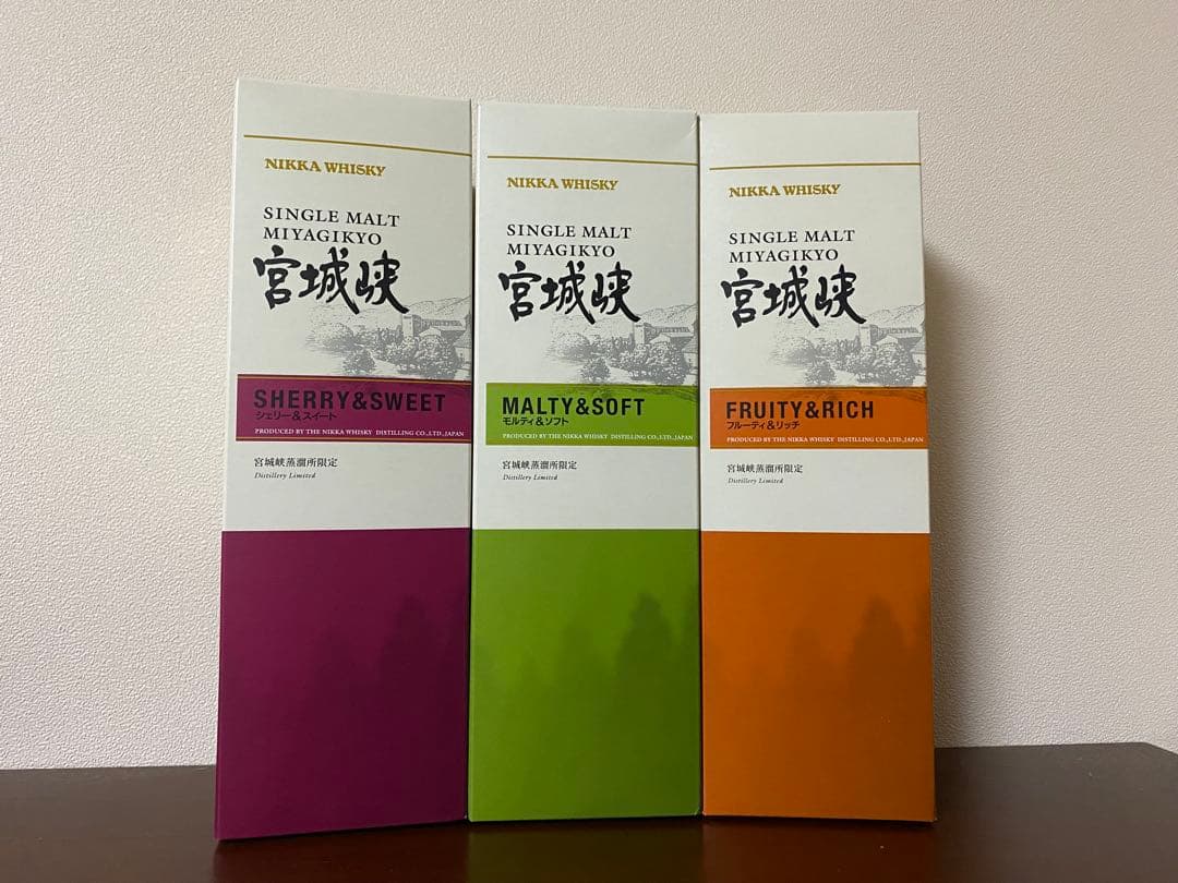 ニッカウイスキー 宮城峡キーモルトシリーズ&宮城峡蒸留所限定 4本セット