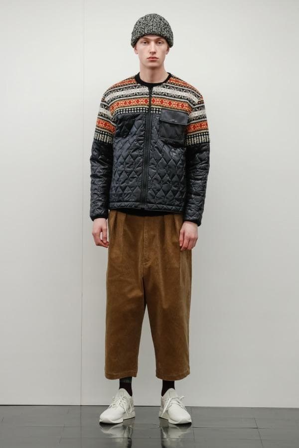 18AW コムデギャルソンオム 2タックワイドテーパードコーデュロイパンツ L