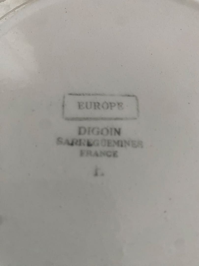 ‼️希少‼️フレンチアンティークDIGOINディゴワンサルグミンヌプレート3枚セット