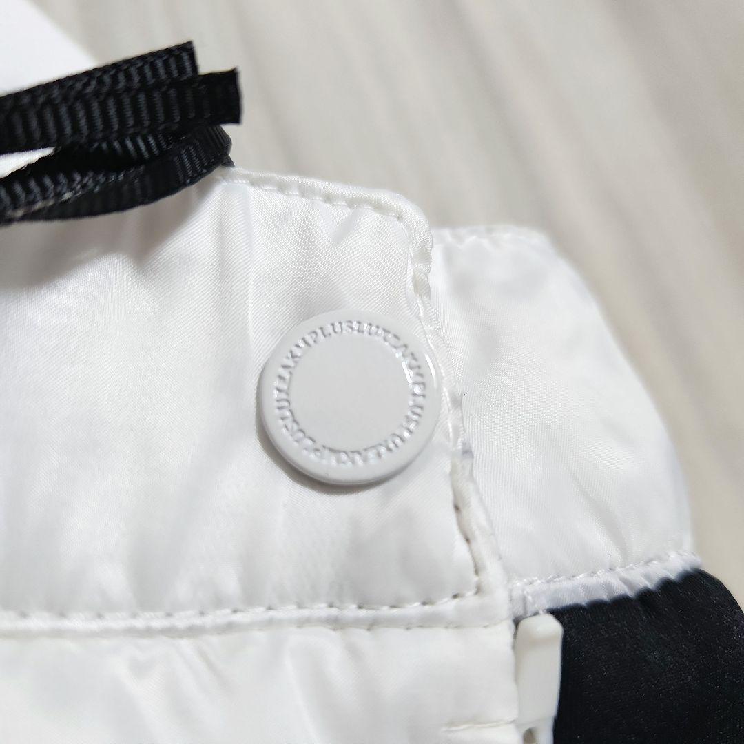 新品未使用☆LUXEAKMPLUS☆ゴルフサイドロゴ中綿セットアップM黒白