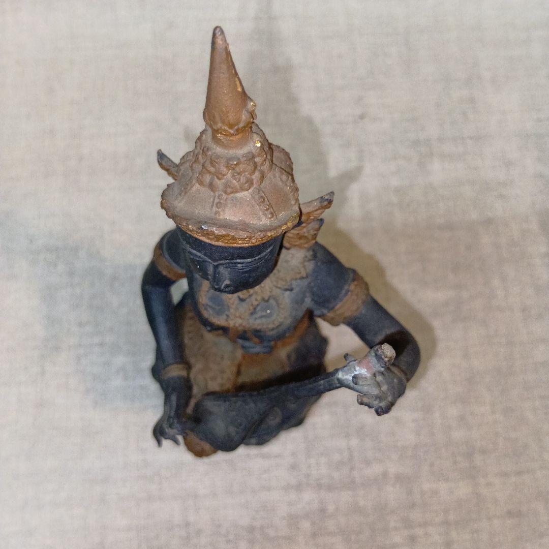 即発送タイ 天部(てんぶ）仏像 ブロンズ アジア伝統女性像 彫刻 約20cm
