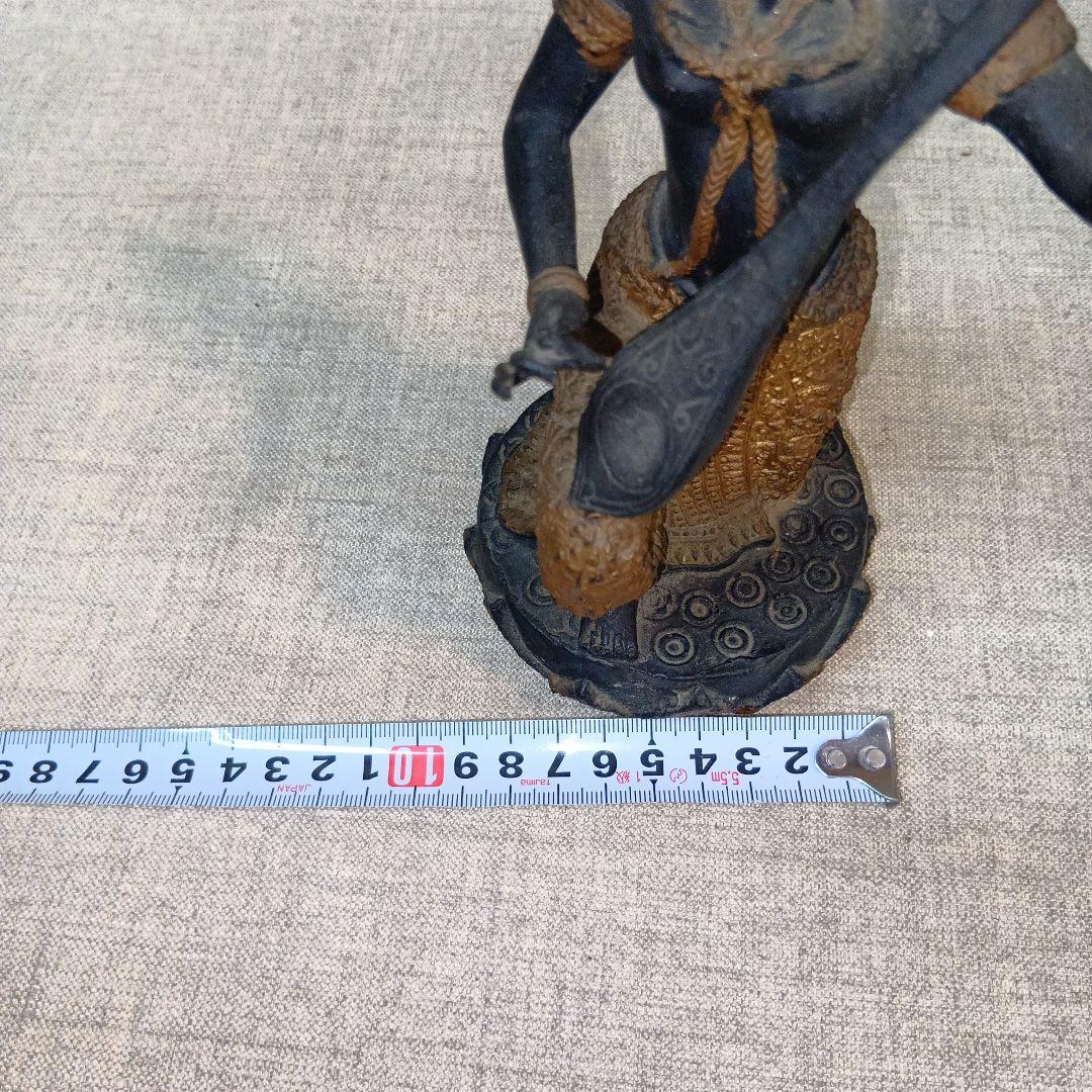 即発送タイ 天部(てんぶ）仏像 ブロンズ アジア伝統女性像 彫刻 約20cm