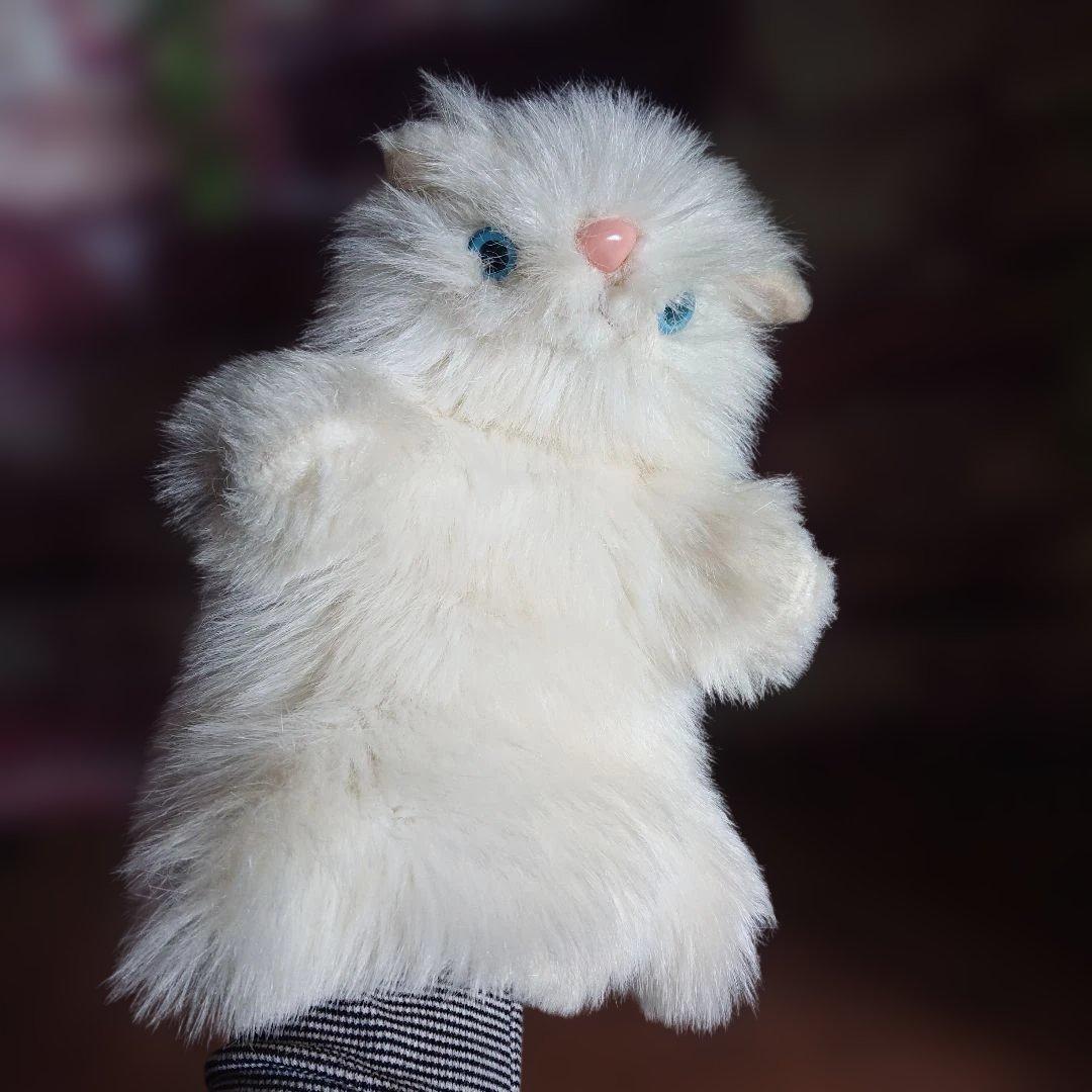 昭和レトロ　ペルシャ猫　ハンドパペット　レア