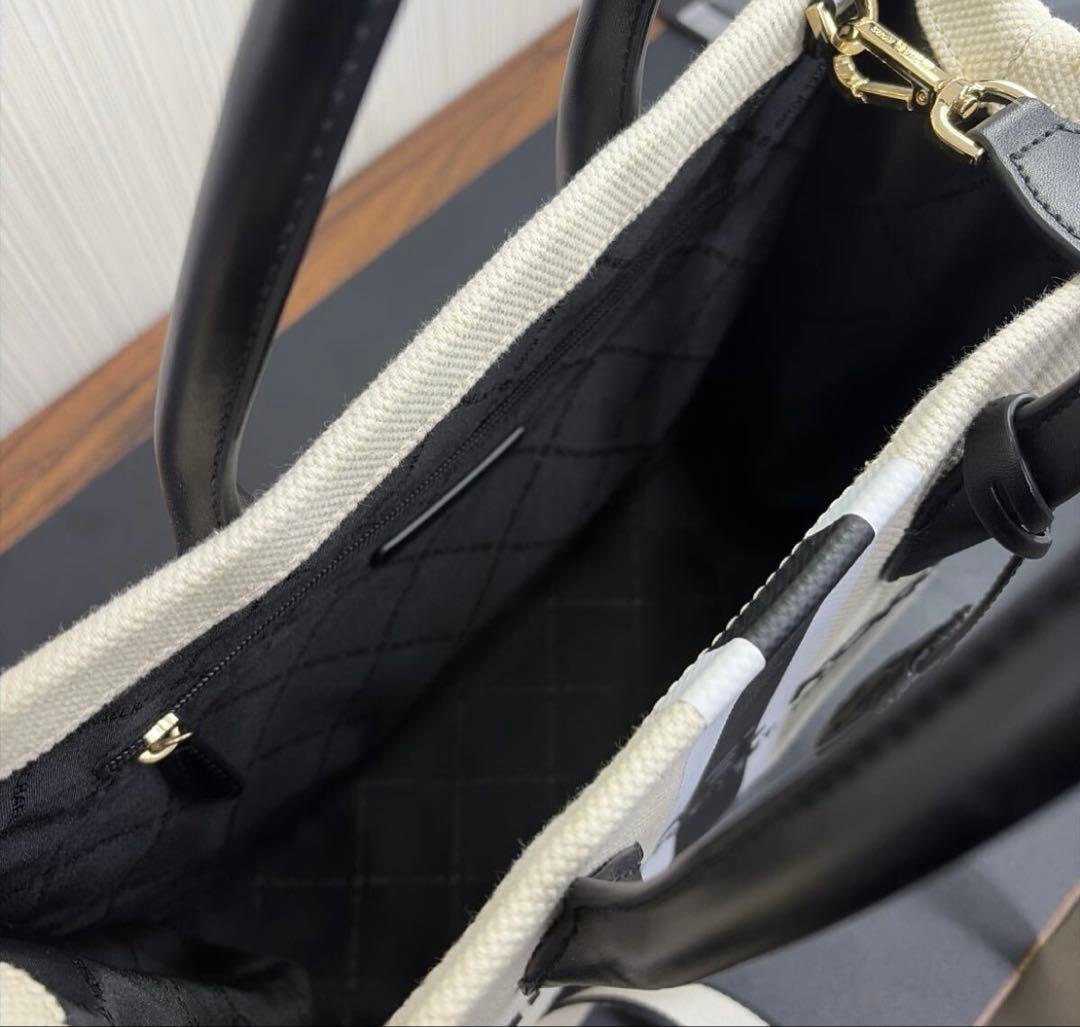 MICHAEL KORS トートバッグ ホワイト/ブラック 2WAY