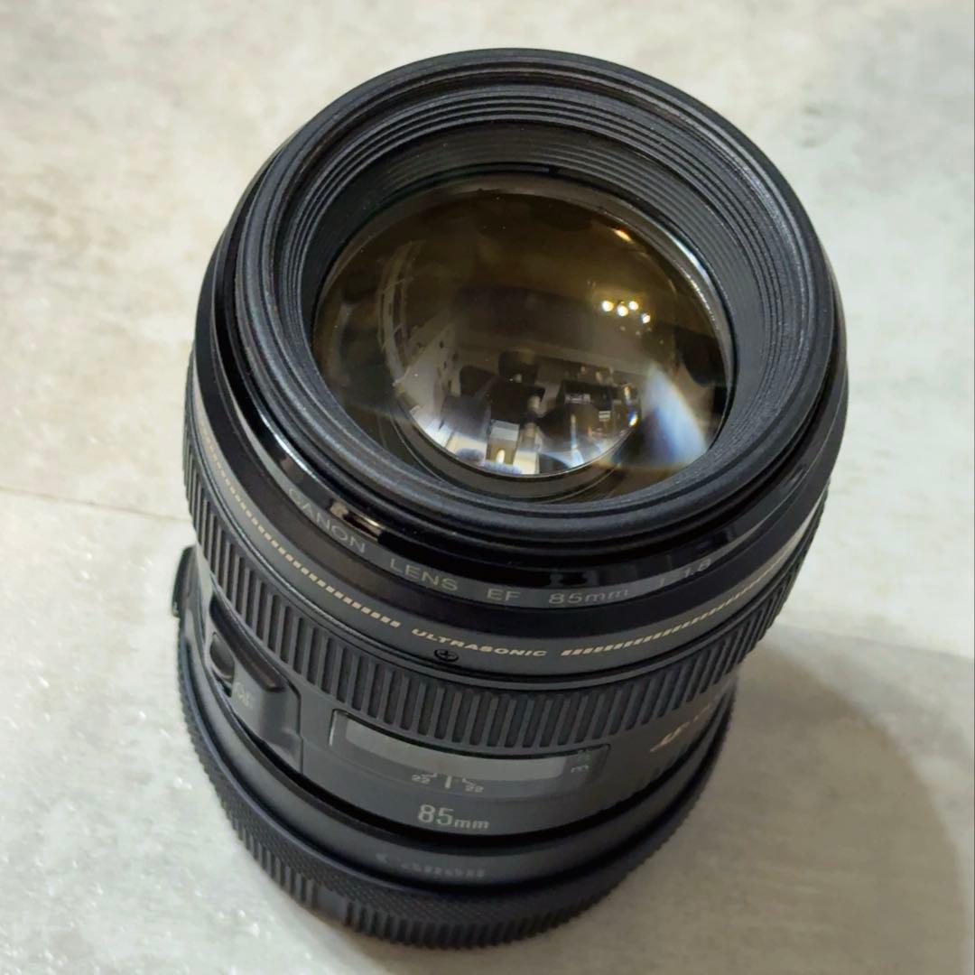 【中古】EF 85mm f1.8 Canon レンズ マウントアダプターつき