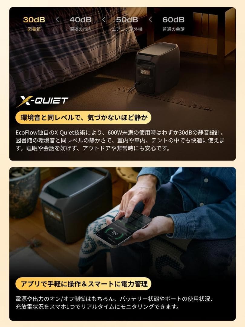 【半額】EcoFlow DELTA 3 Classic ポータブル電源 大容量