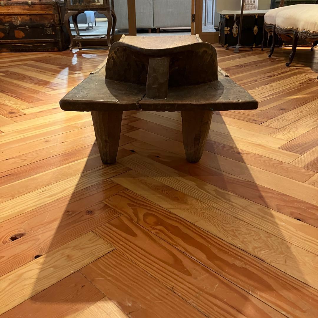 アフリカンローテーブル　幅広　木製　2m