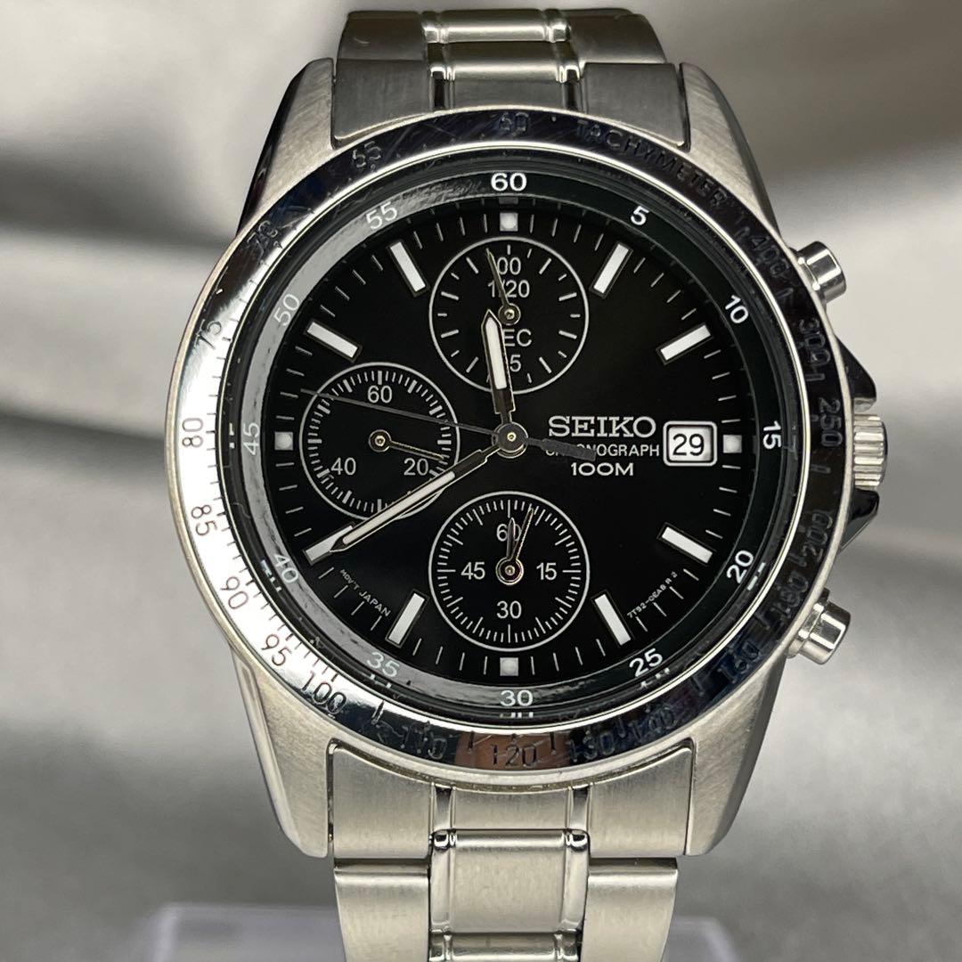 SEIKO 7T92-0DW0 クロノグラフ 【完・美品】