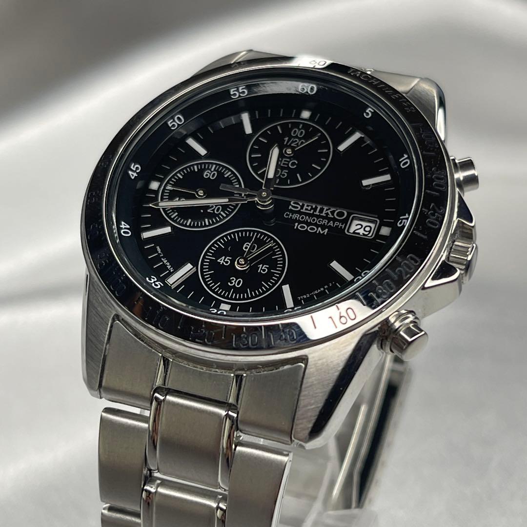 SEIKO 7T92-0DW0 クロノグラフ 【完・美品】