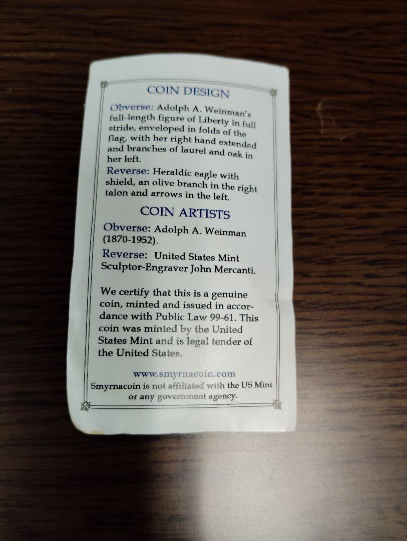 イーグル銀貨 / 2020年 / 1オンス