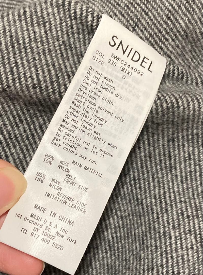 24AW スナイデル　リバーフレアコート