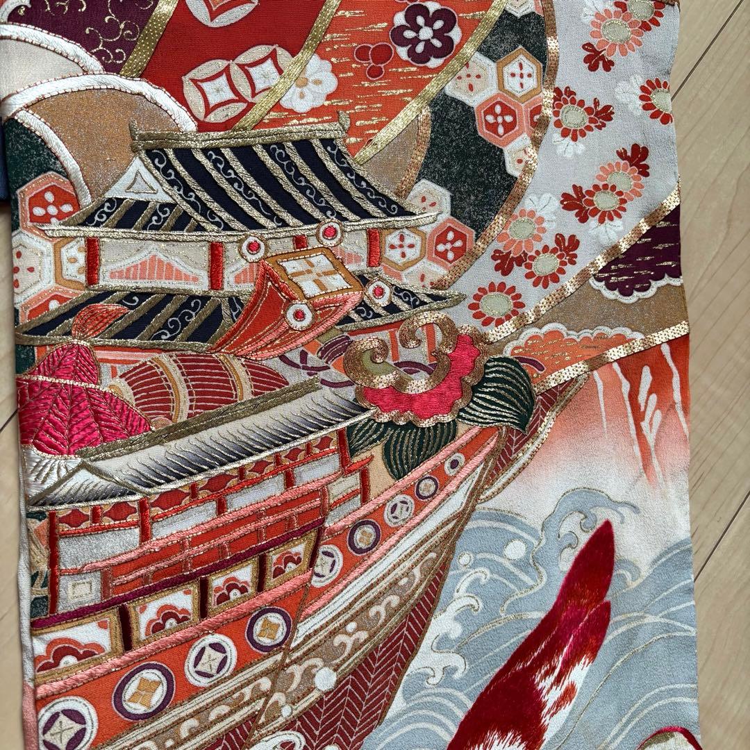 アンティーク 振袖 成人式 婚礼 花嫁衣装 大正ロマン 鶴