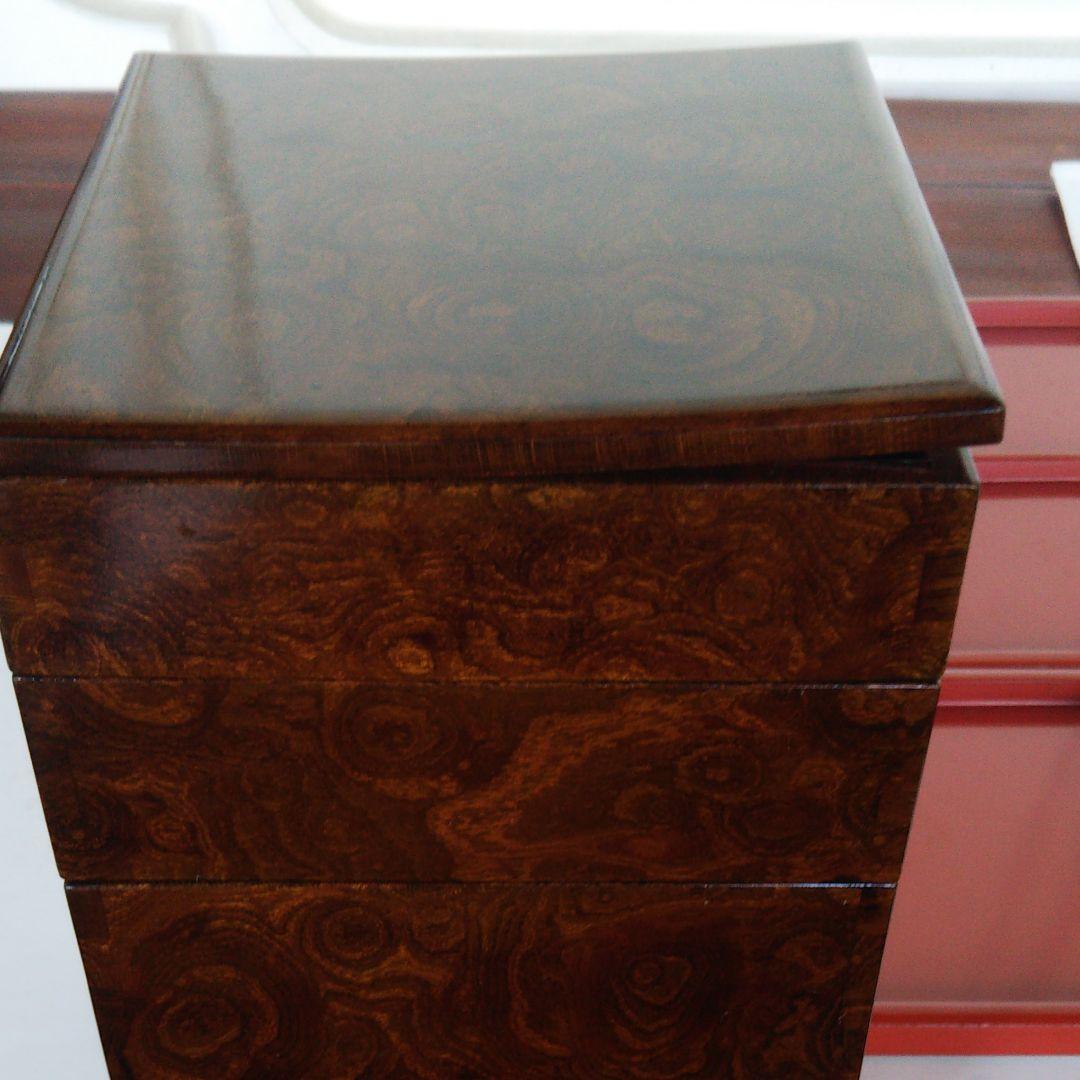 野弁当箱 欅 漆塗り アンティーク