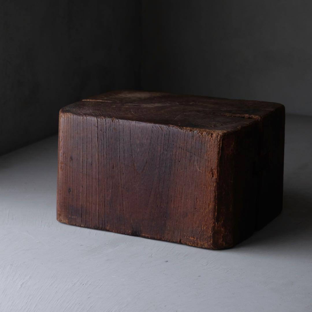 欅材 古い作業台　花台 展示台 オブジェ 古道具 骨董 アンティーク レトロ