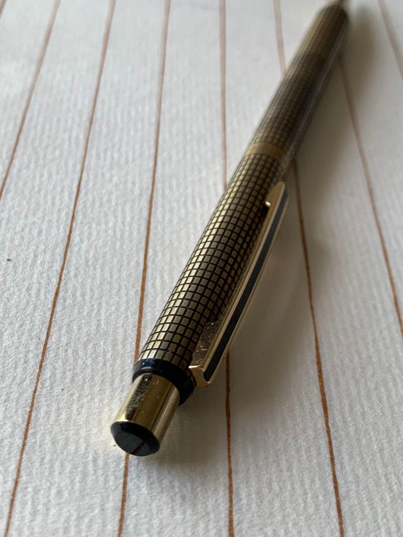 希少品 セーラー silver 蝕刻シャープペンシル