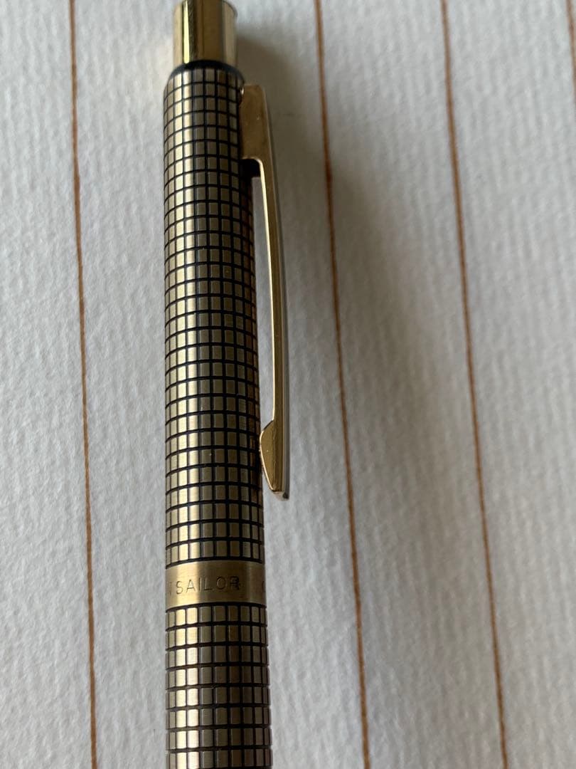 希少品 セーラー silver 蝕刻シャープペンシル