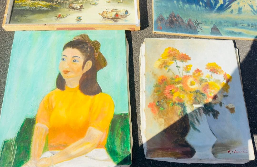 油絵 油彩　色々7枚セット