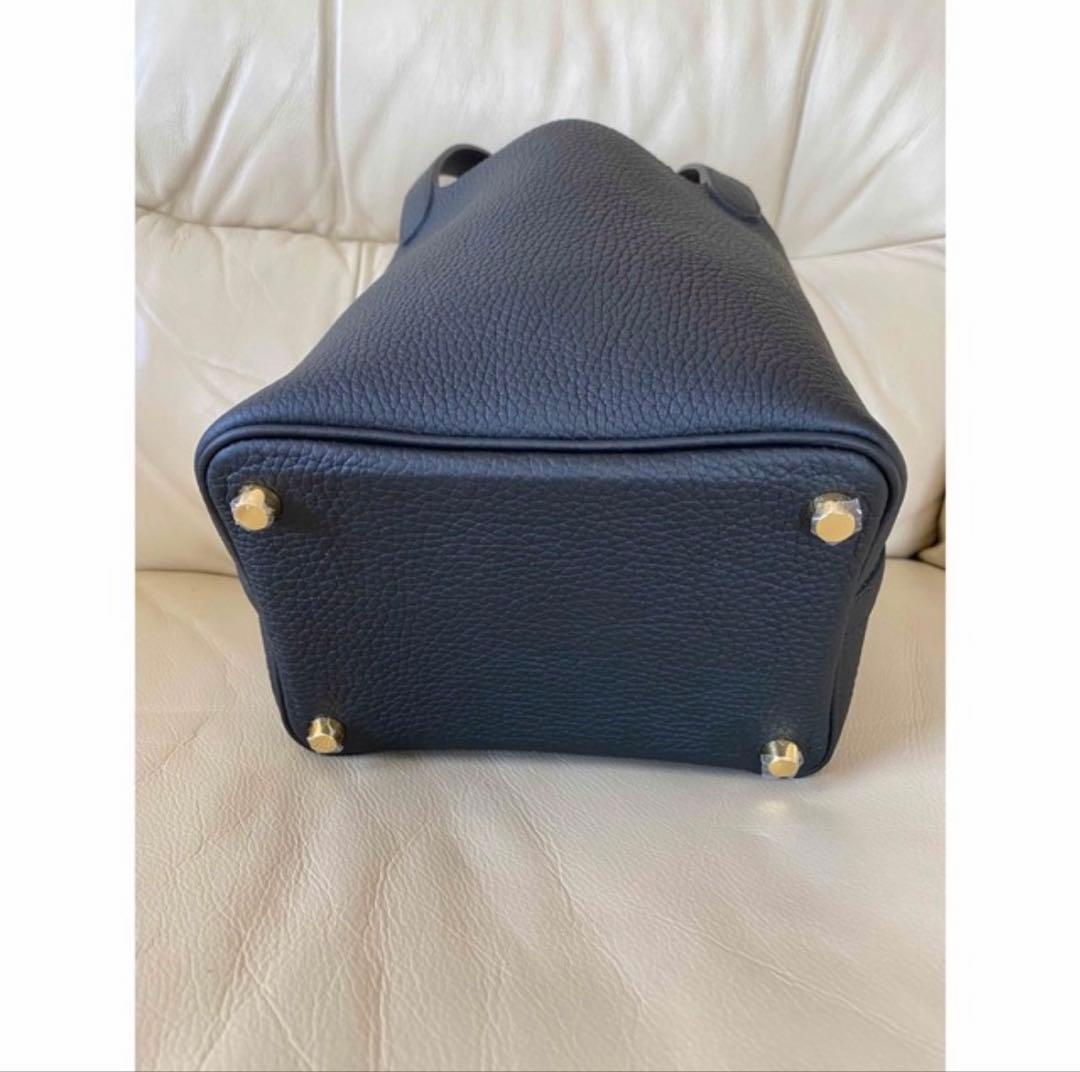 オーダーバッグ　大人気のブラック　ゴールド金具　フランス産トリヨン