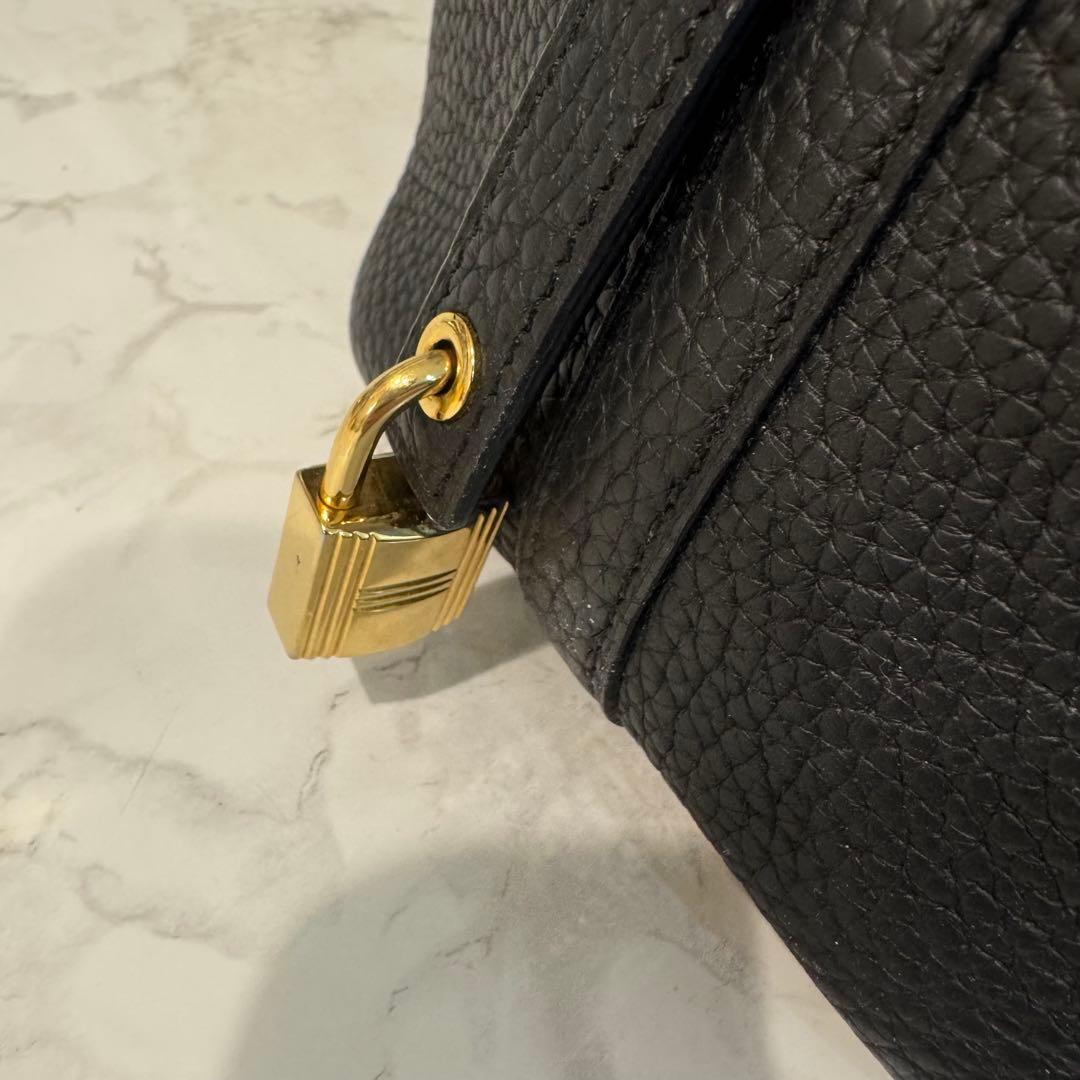 オーダーバッグ　大人気のブラック　ゴールド金具　フランス産トリヨン