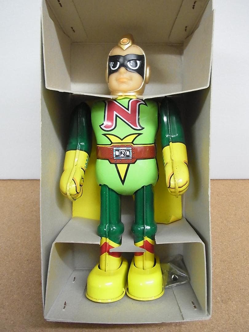 未使用　ビリケン商会 ゼンマイ歩行 ブリキ　ナショナルキッド