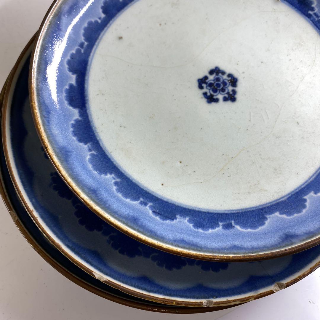 古伊万里　七寸皿19点　木箱付　東Y7-0220①タエチ