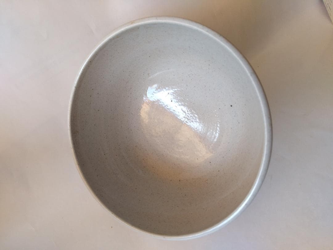 膳所焼 淡海ぜぜ 陽炎園 岩崎新定 金彩 菖蒲ノ絵 茶碗 共箱 共布 栞 美品