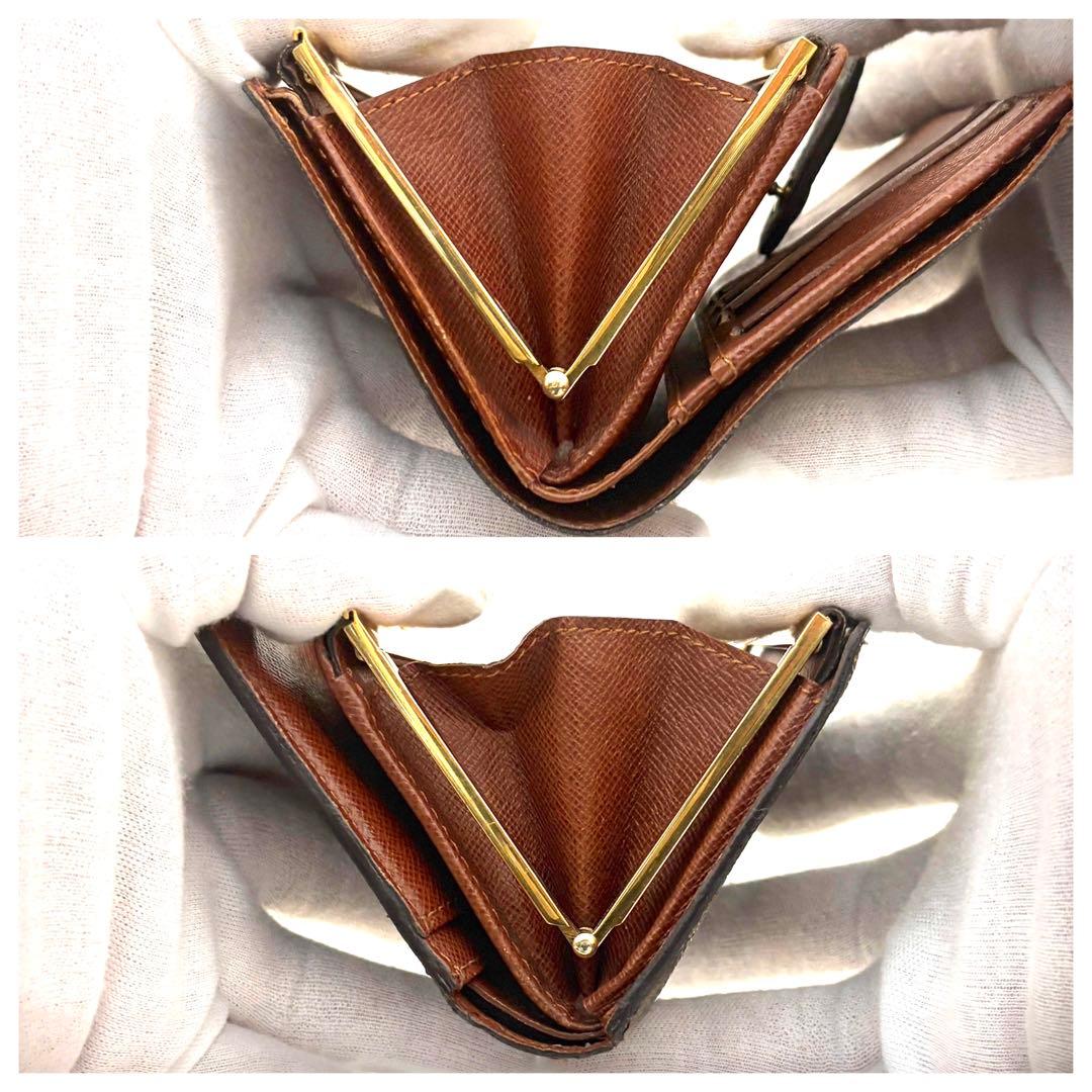 ルイヴィトン モノグラム ポルトフォイユ ヴィエノワ がま口 財布 美品