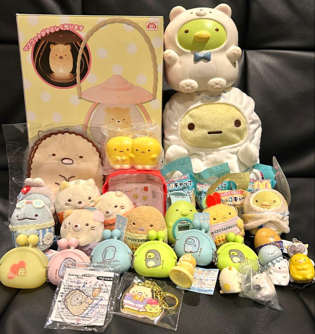 すみっコぐらし　グッズまとめ売り　てのりぬいぐるみ　ねこ　とかげ　えびふらい