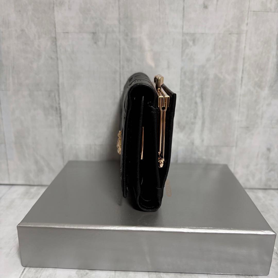 Vivienne Westwood 3つ折り財布 / ブラック/ゴールドロゴ