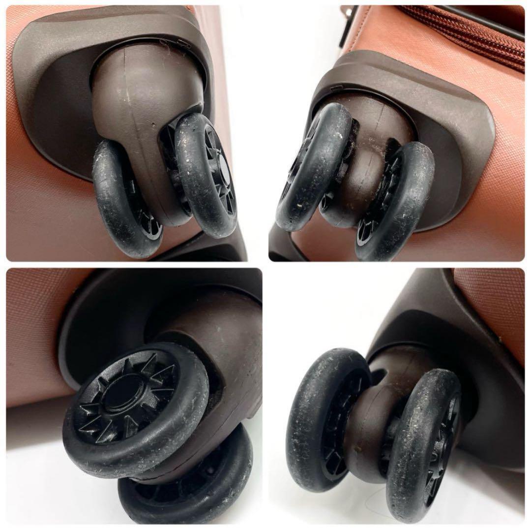 【極美品】コーチ キャリーケース レザー スーツケース 南京錠 ポーチ付 茶