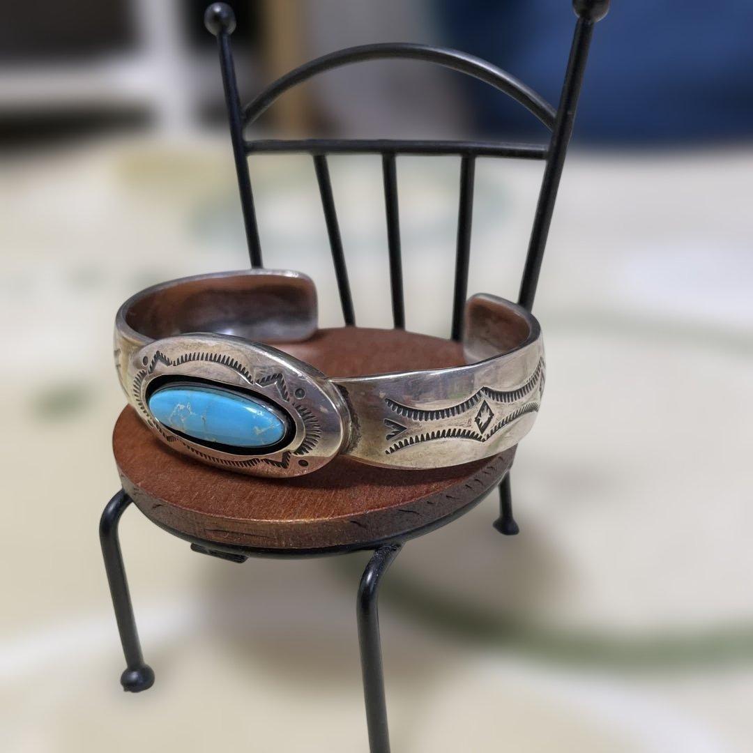 Navajo （ナバホ）ターコイズ シルバーカフブレスレット