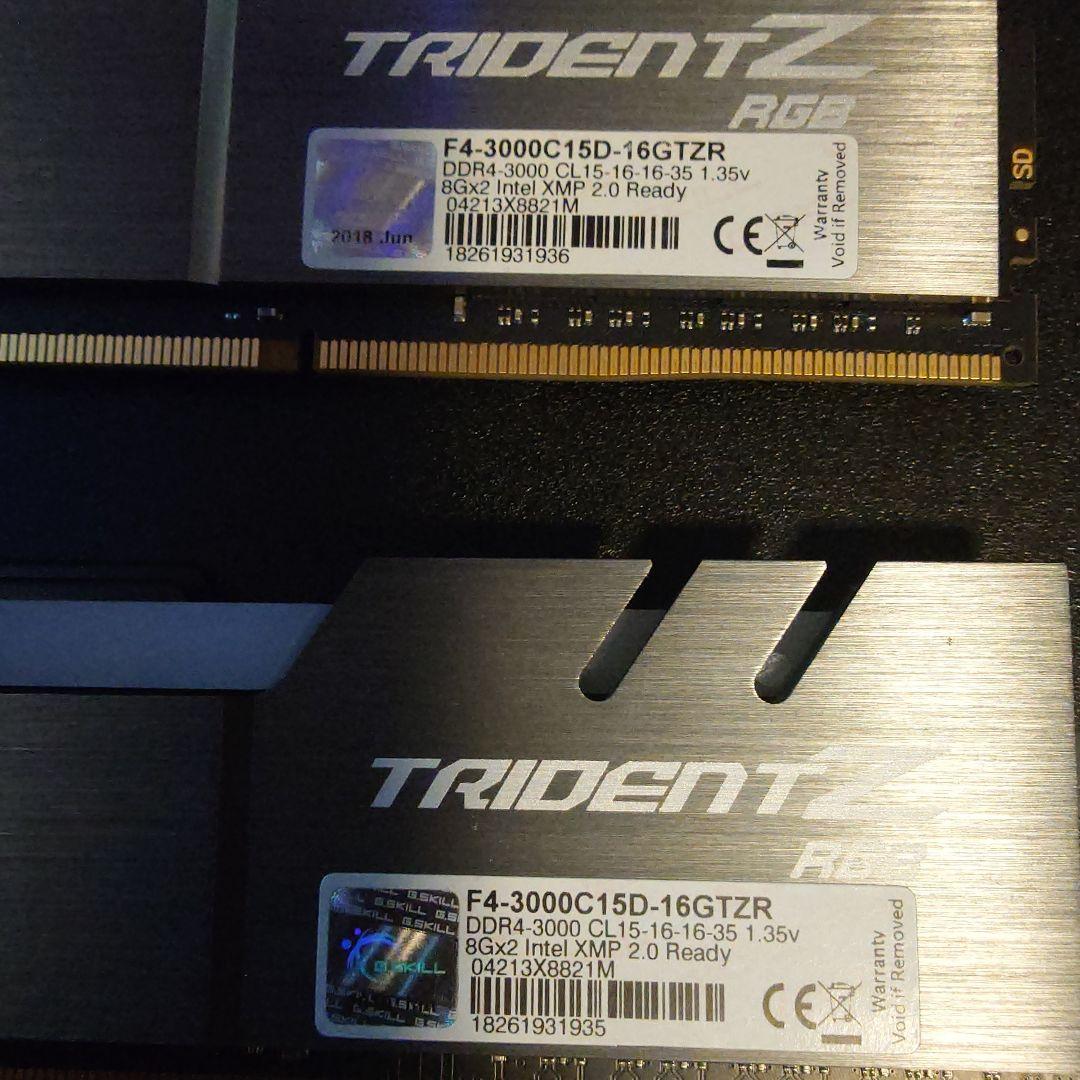 メモリー G.SKILL TRIDENT Z DDR4-3000 32GB (8GBx4)
