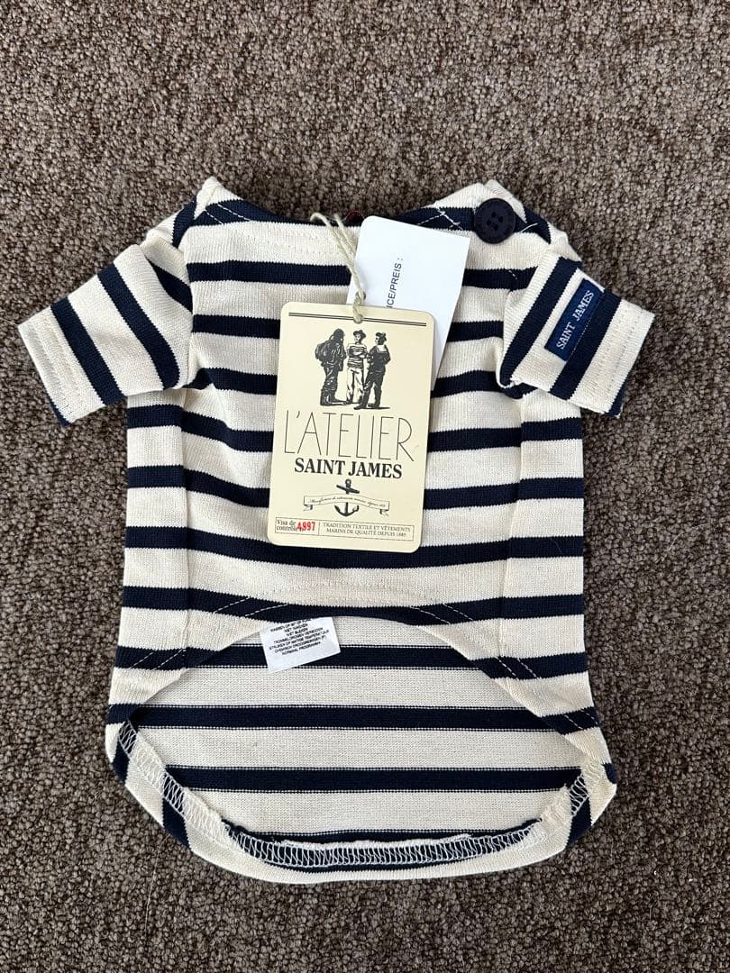【新品未使用／日本未入荷】セントジェームス 犬服　Sサイズ　フランスパビリオン