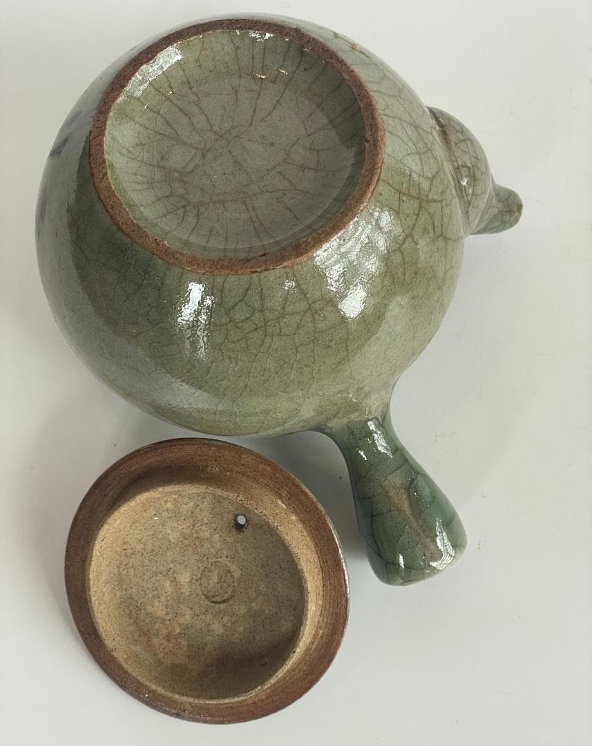 希少 骨董 時代物 大堀 相馬焼 急須 湯のみ 湯呑 湯飲 5客揃 金彩 美品