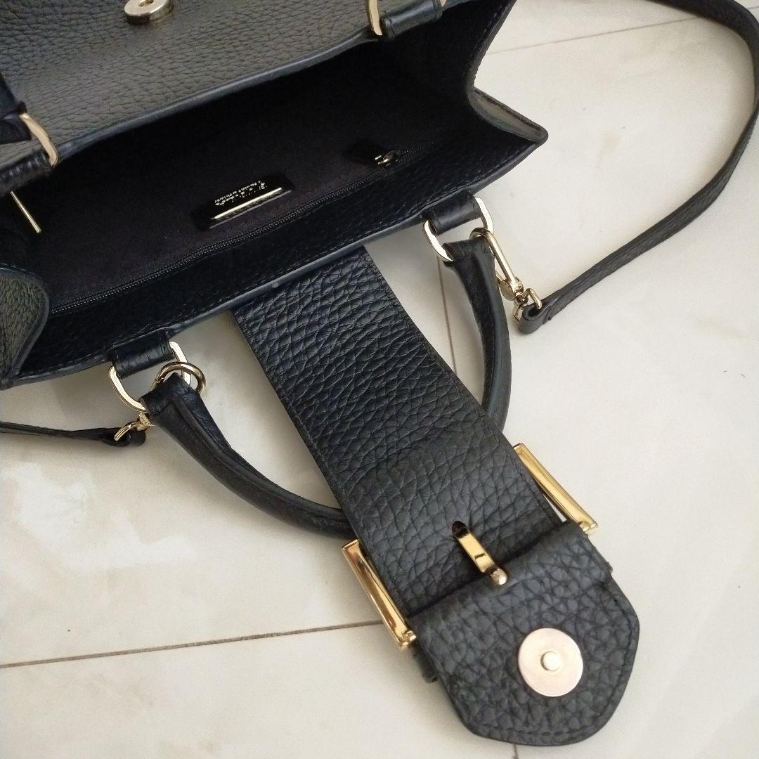 furlaフルラ フロー ショルダーバッグ 2way ブラック レザー