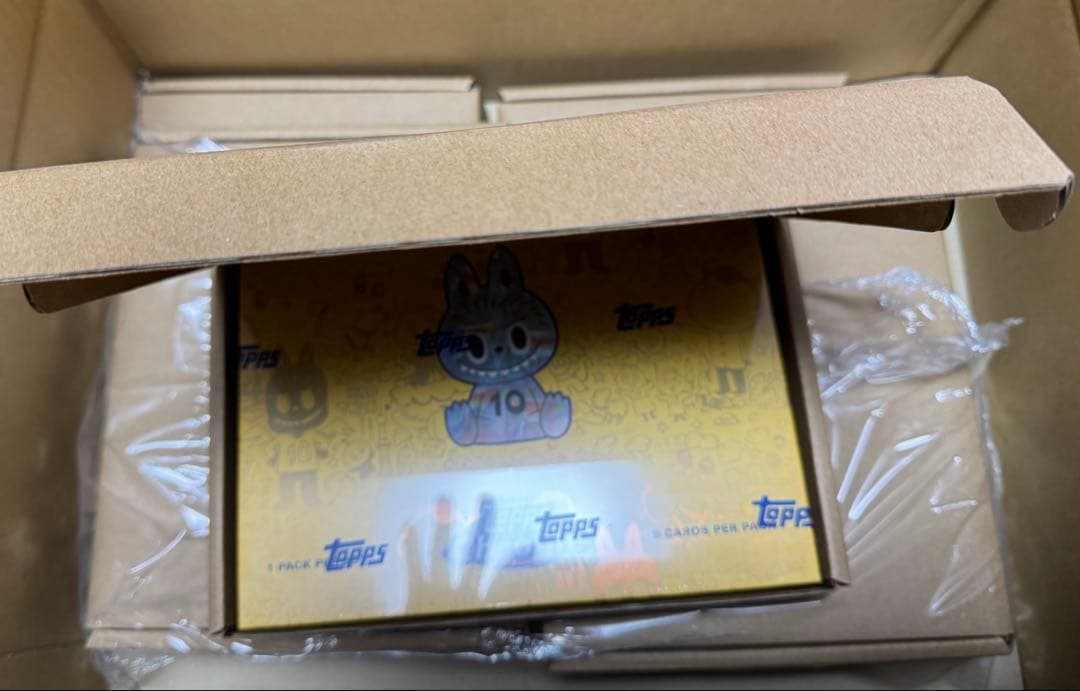 Topps Chrome Labubu 5box セット ラブブ キーリング