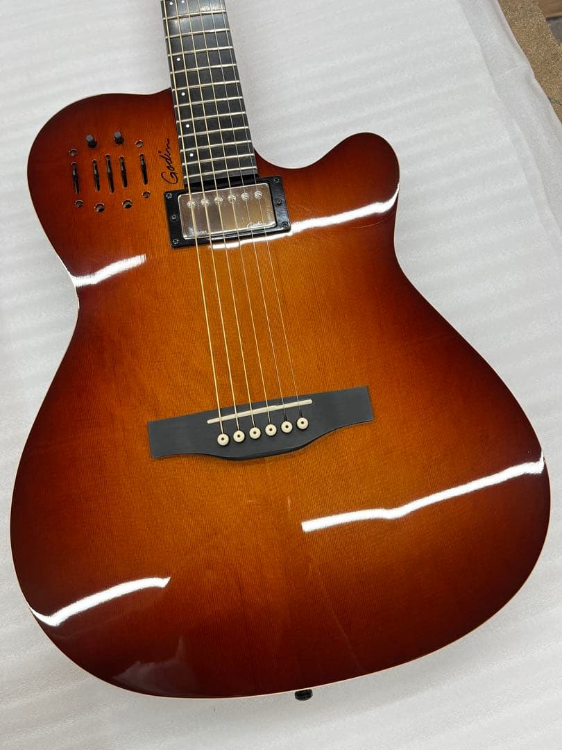 【ハードケース付】 Godin A6 Ultra cognac burst