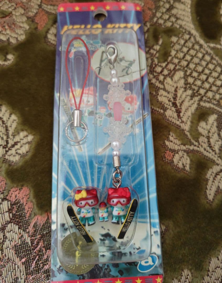 ハローキティ スキー ジャンプ ペアーズ 根付　2005年　金賞　平成　激レア