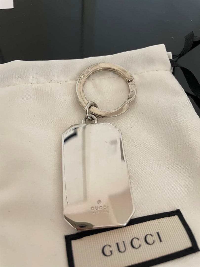 グッチ　GUCCI  キーリング　メタルフレームキーリング