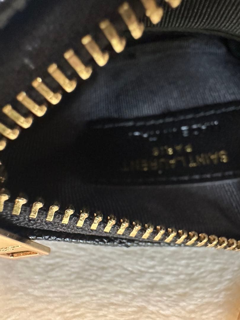 【SAINT LAURENT】モノグラム・サンローラン キーポーチ ブラック