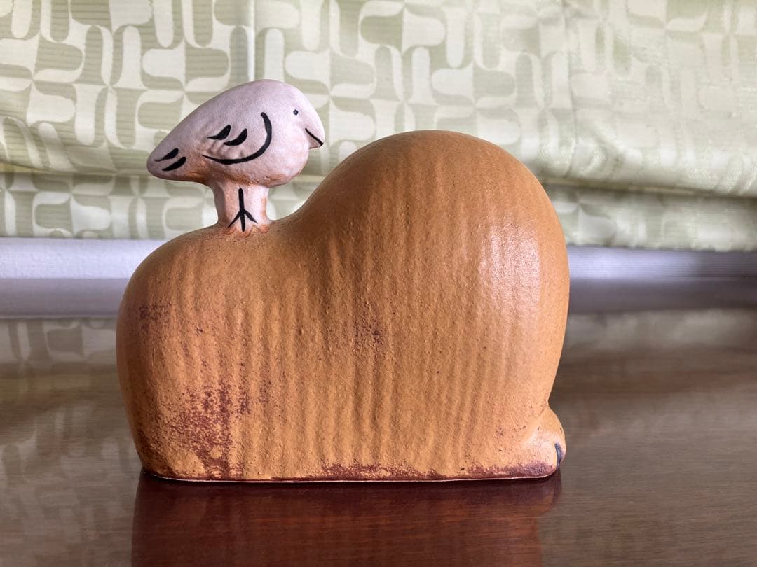 新品　リサラーソン　ライオンと鳥