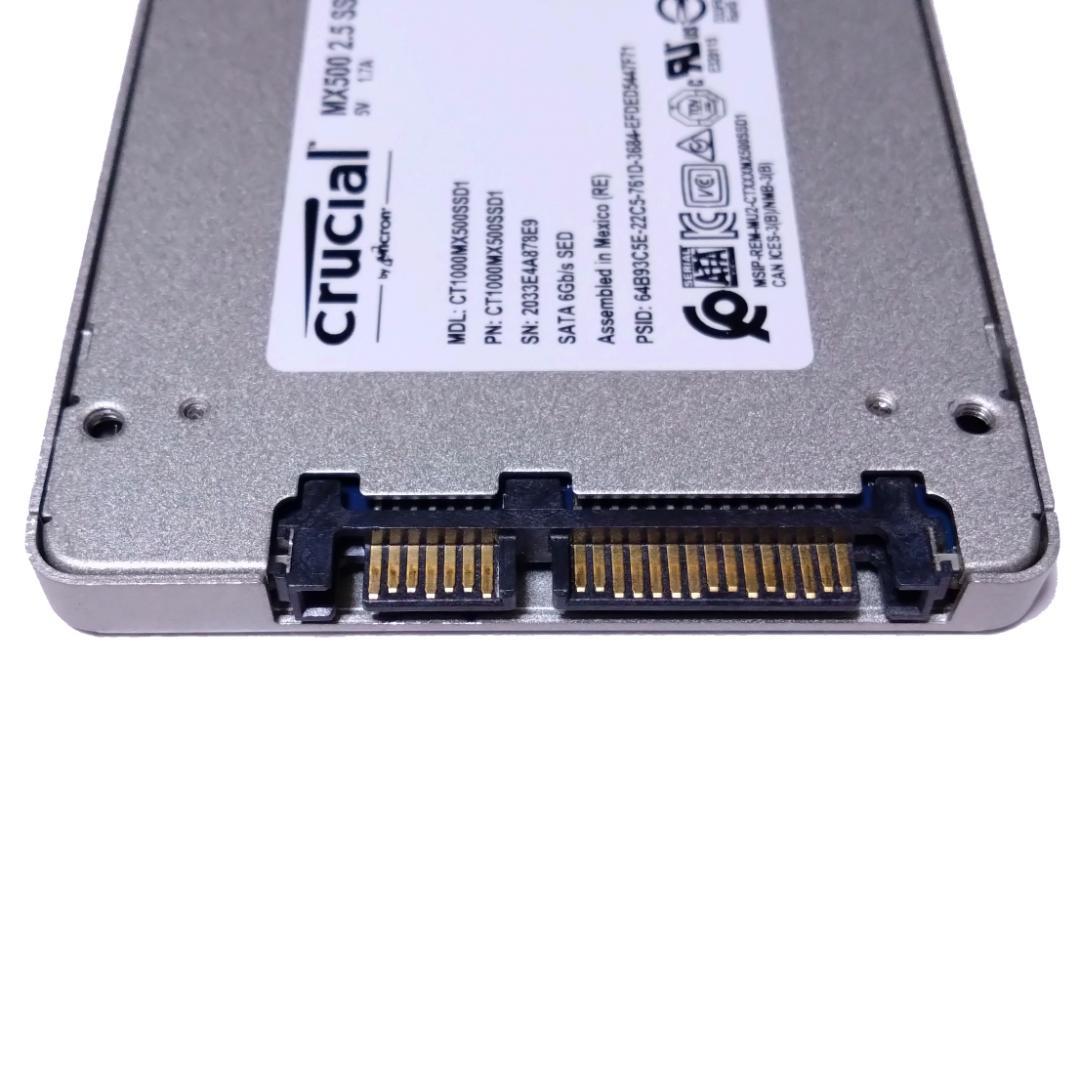 中古 Crucial SSD 1000GB MX500 2.5インチ SSD