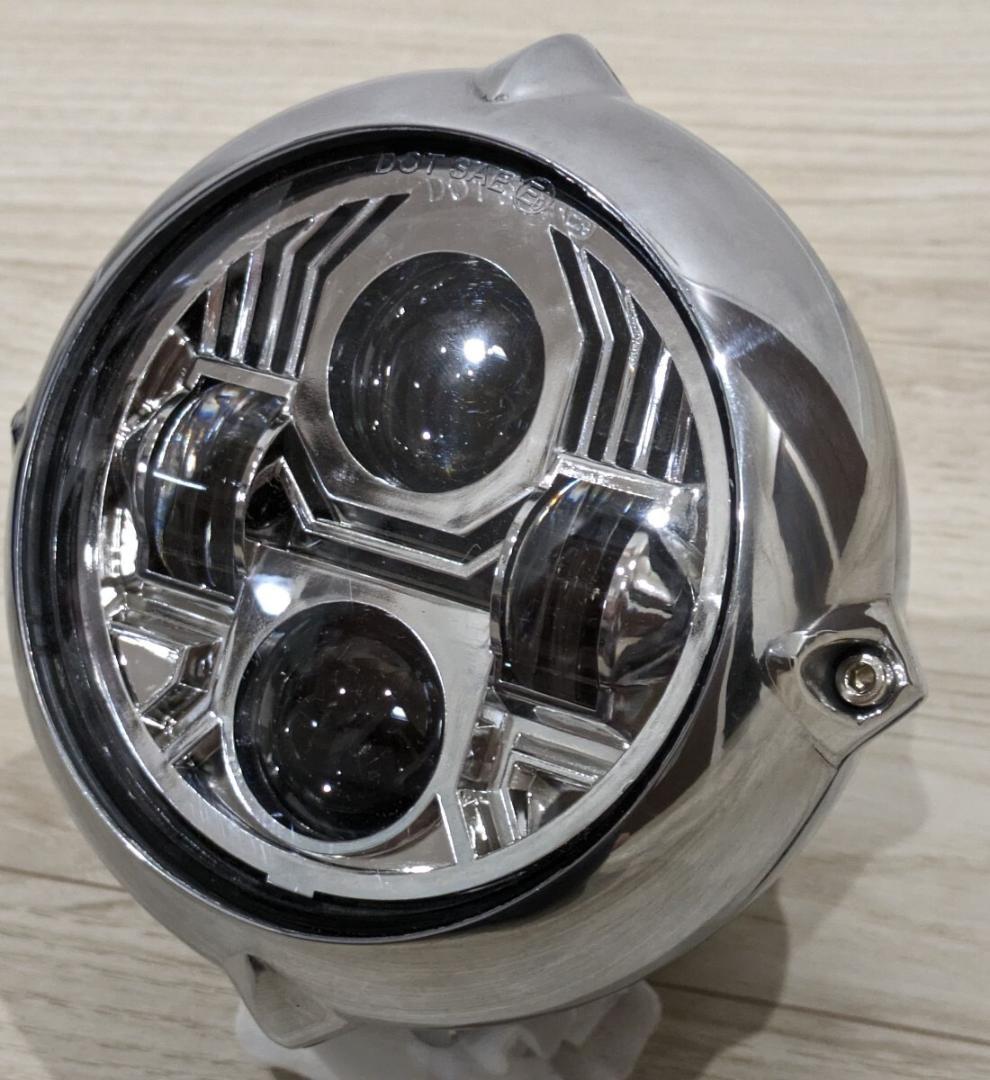 4.5インチ　LEDヘッドライト　ショベル　ツインカム　エボ　管121628